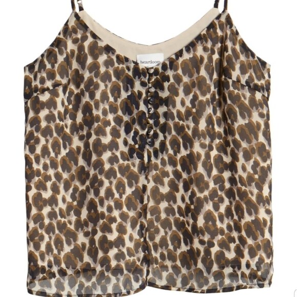 Anthropologie Heartloom Mira Cami Leopard Small - Picture 3 of 7